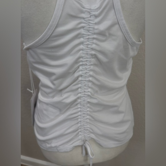 NWT JOHNNY WAS CALME Women's White Sleeveless racer back tank Top - Picture 4 of 10